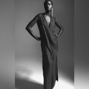 NWT H&M EDITON RHINESTONE-DECORATED DRESS